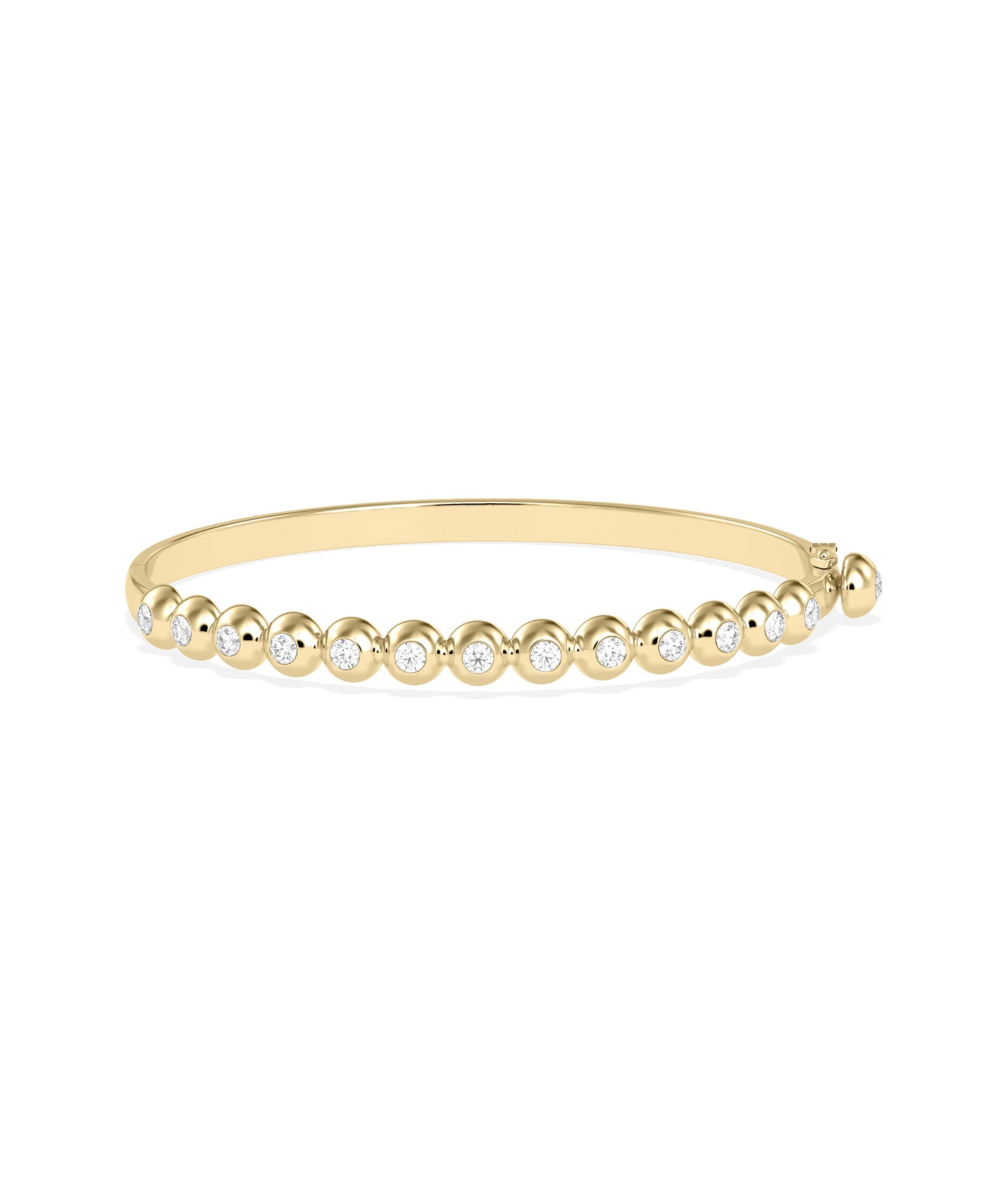 "Elegant Diamond Bubble Bangle | Stunning Diamond Bangle"