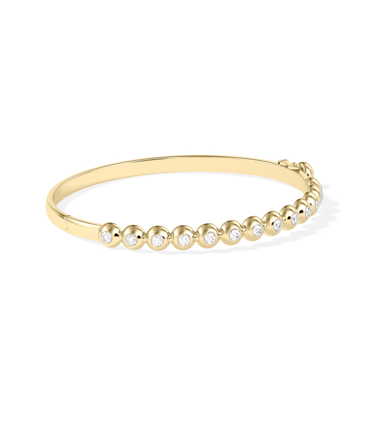 "Elegant Diamond Bubble Bangle | Stunning Diamond Bangle"