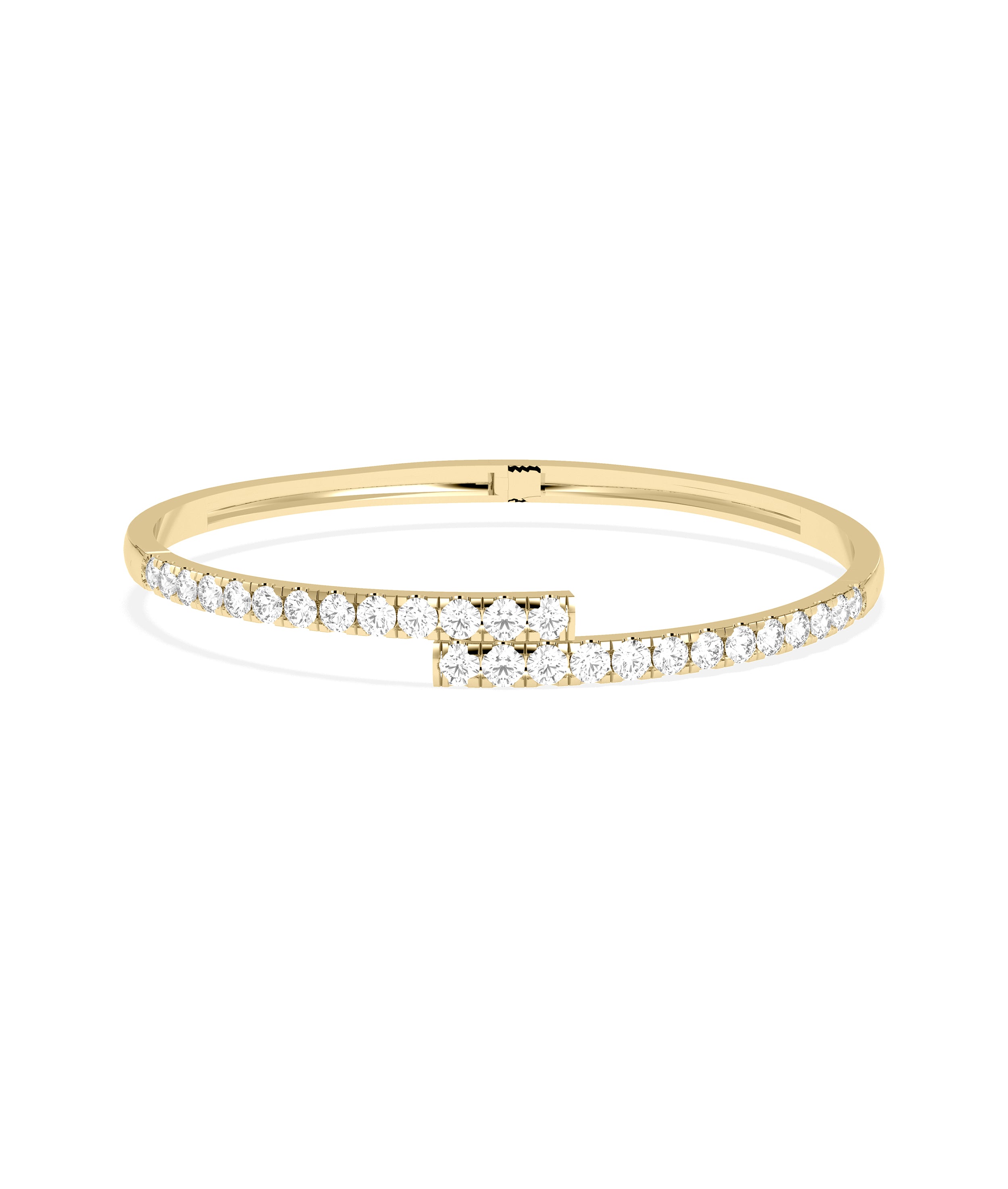 **Diamond Bypass Bangle | Elegant Diamond Bangle**