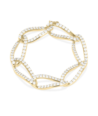 Diamond Pave Link Bracelet | Diamond Bracelets For Women