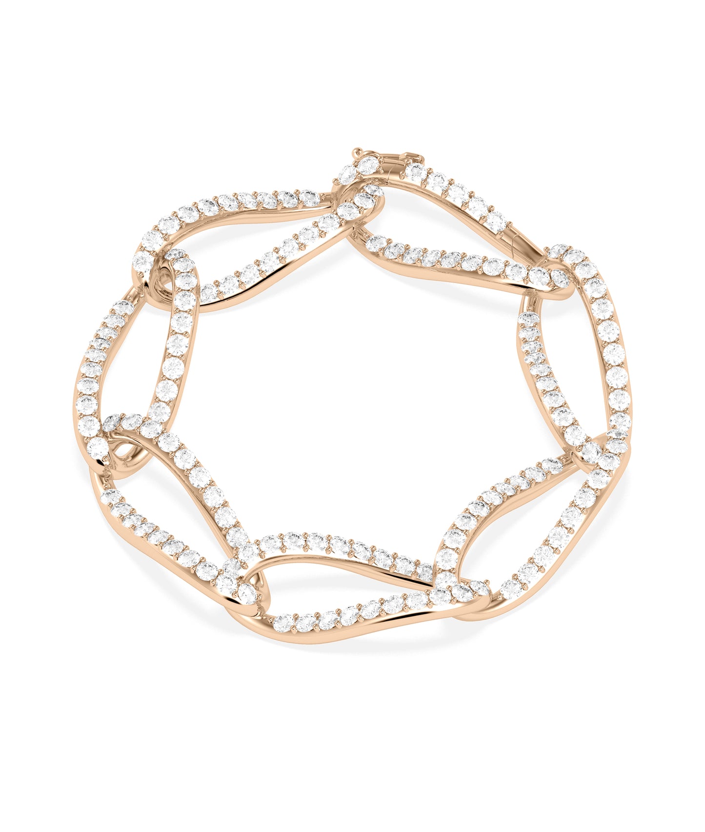 Diamond Pave Link Bracelet | Diamond Bracelets For Women