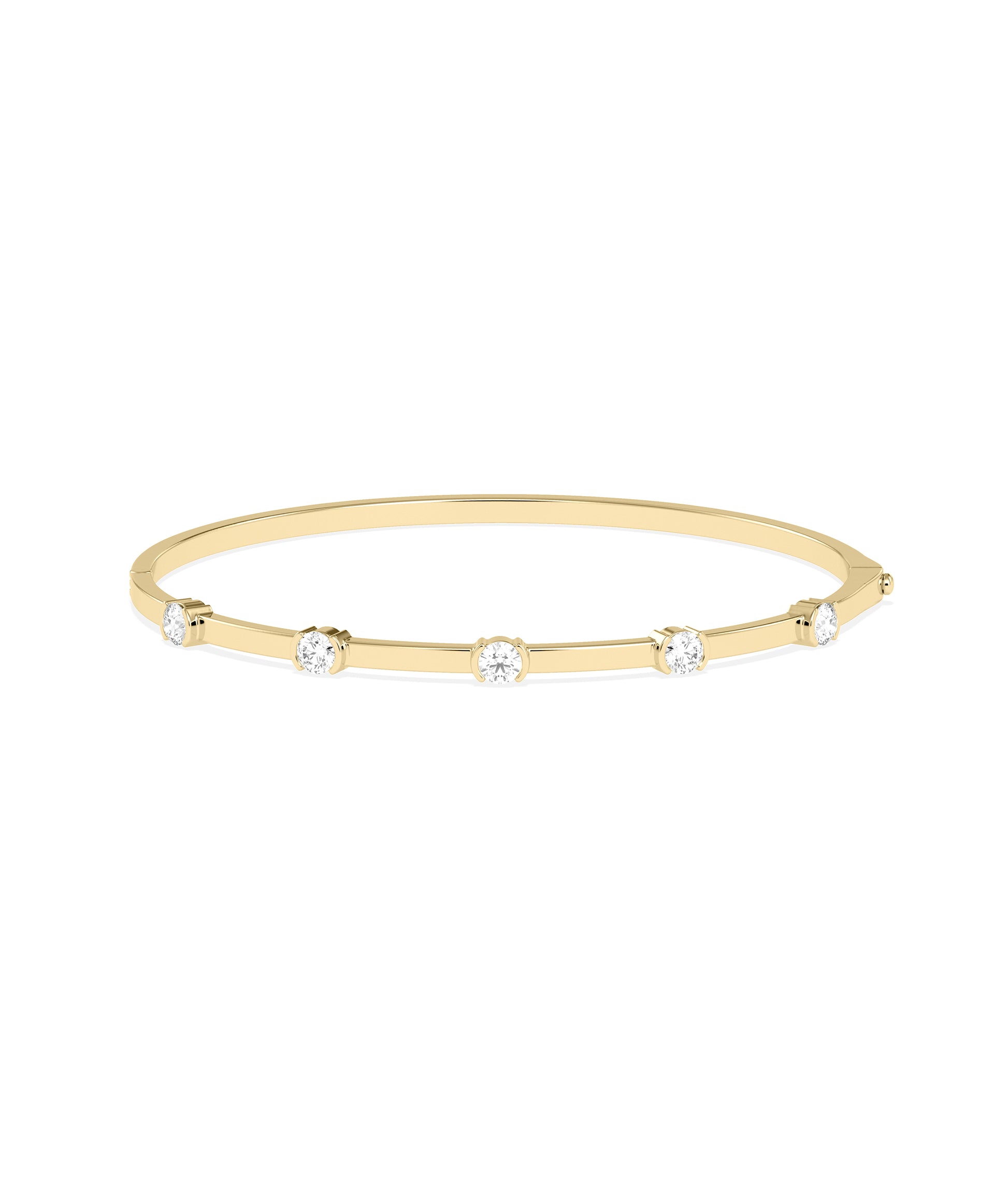 Diamond Station Bangle | Everyday Jewelry