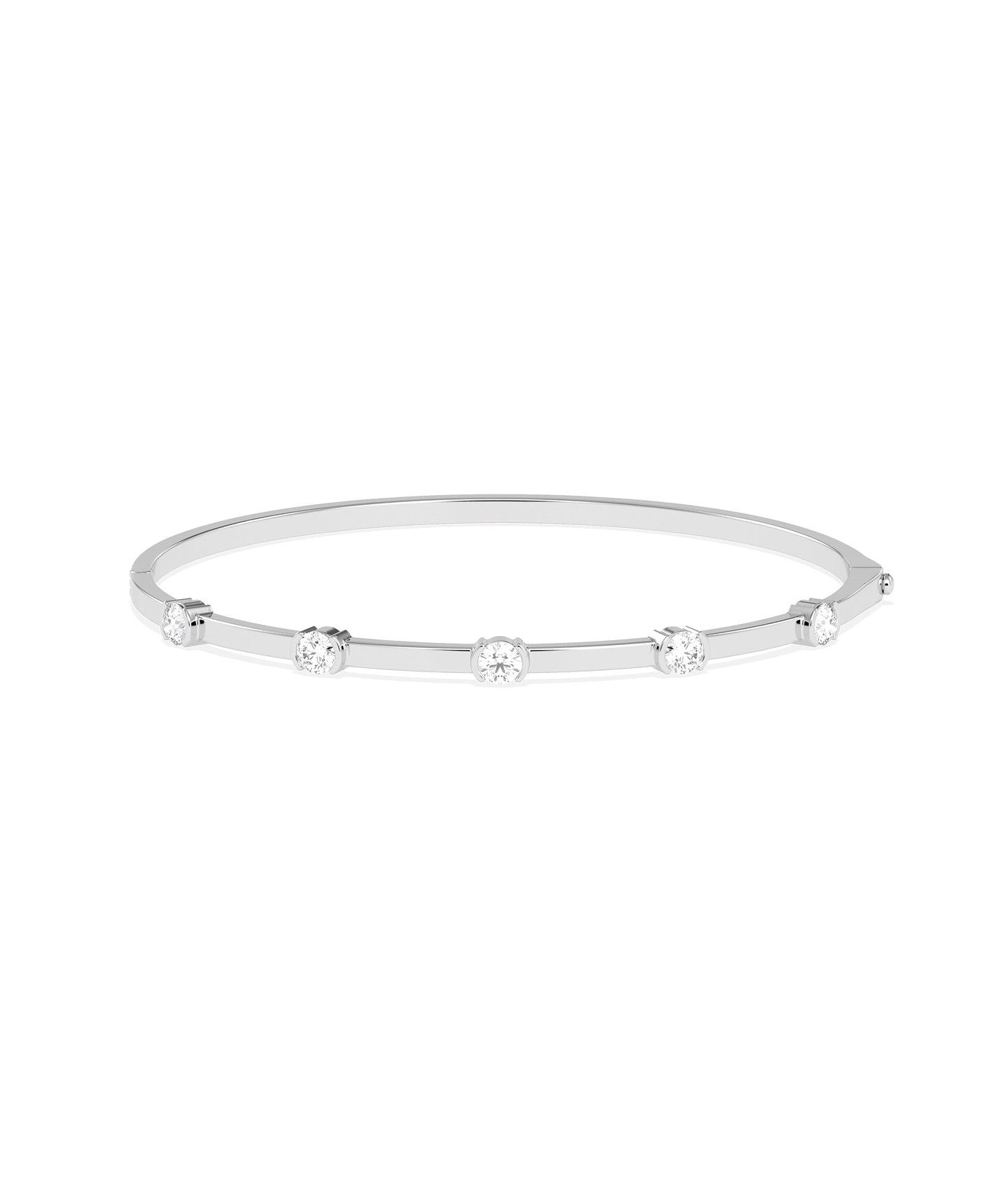 Diamond Station Bangle | Everyday Jewelry