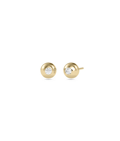 Diamond Gold Bubble Stud Earring | Stunning Diamond Earrings 