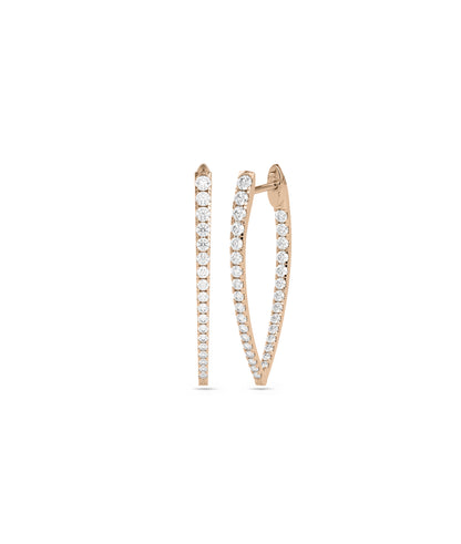 Diamond Hoop Earring