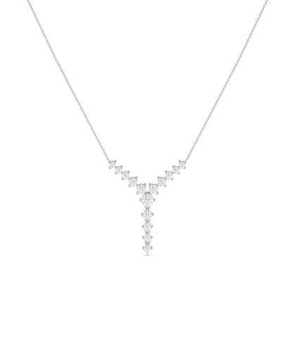 Diamond Studded Y Shape Necklace