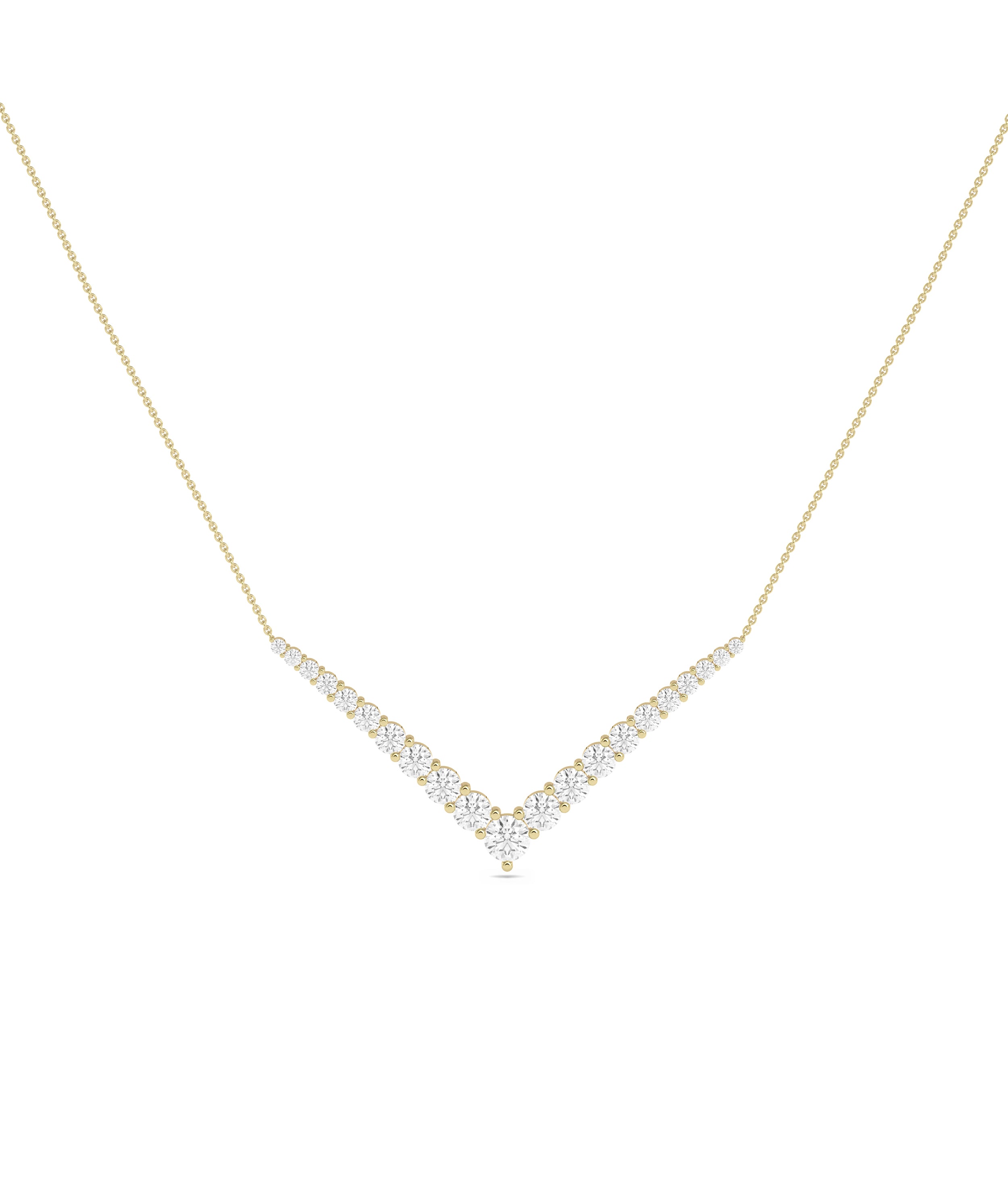 Diamond Chevron Necklace