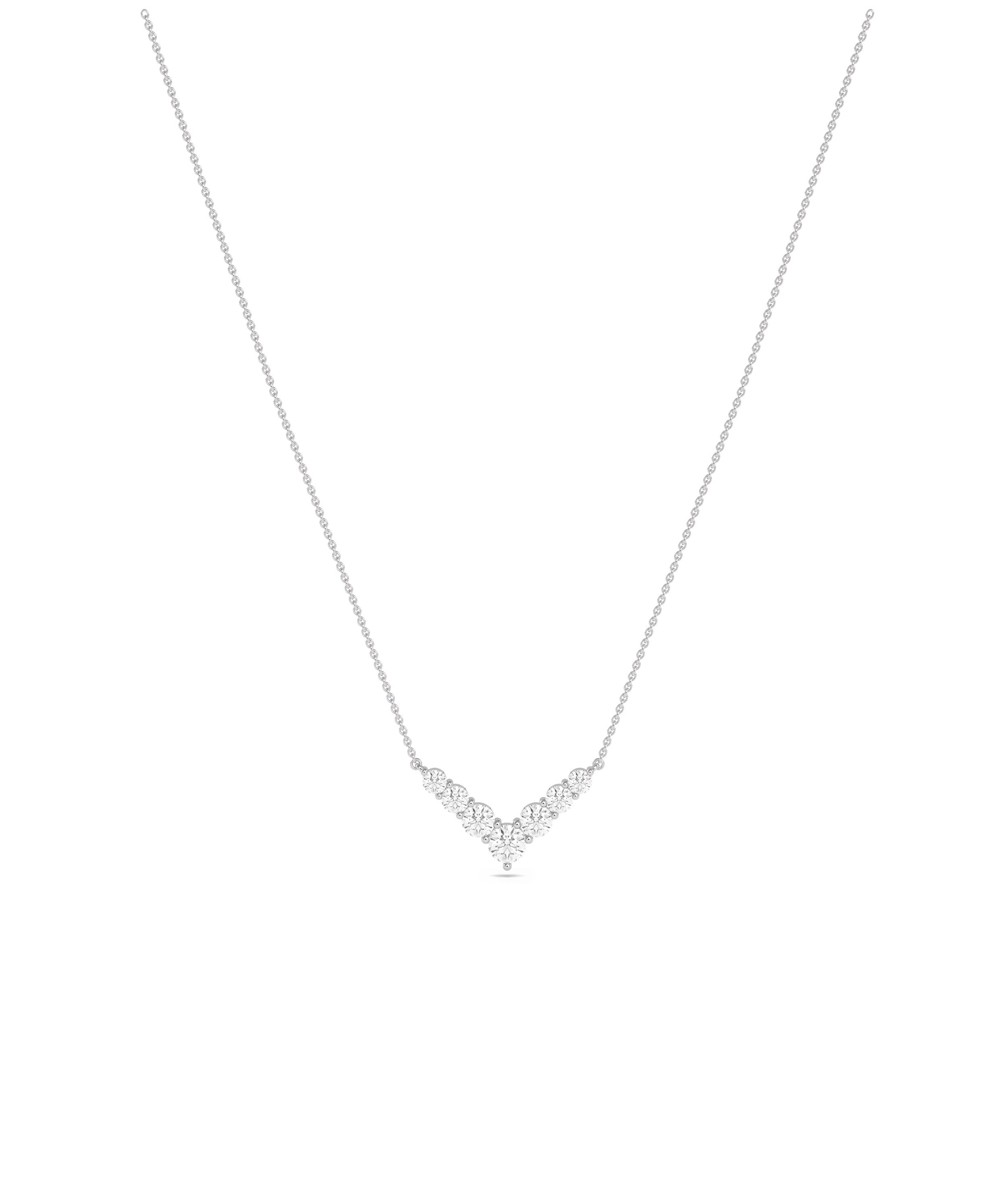 Diamond Chevron Necklace