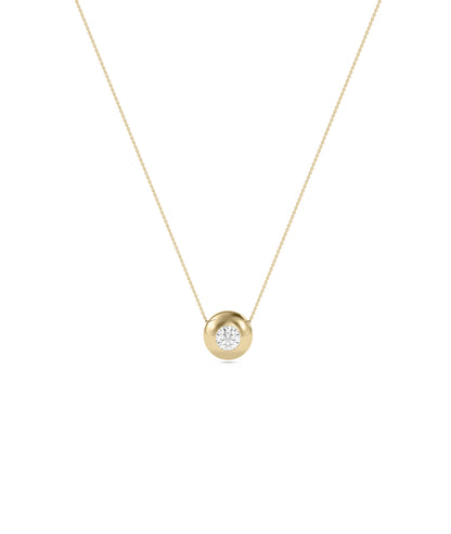 Diamond Solitaire Bubble Necklace