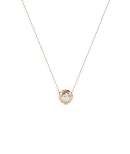 Diamond Solitaire Bubble Necklace