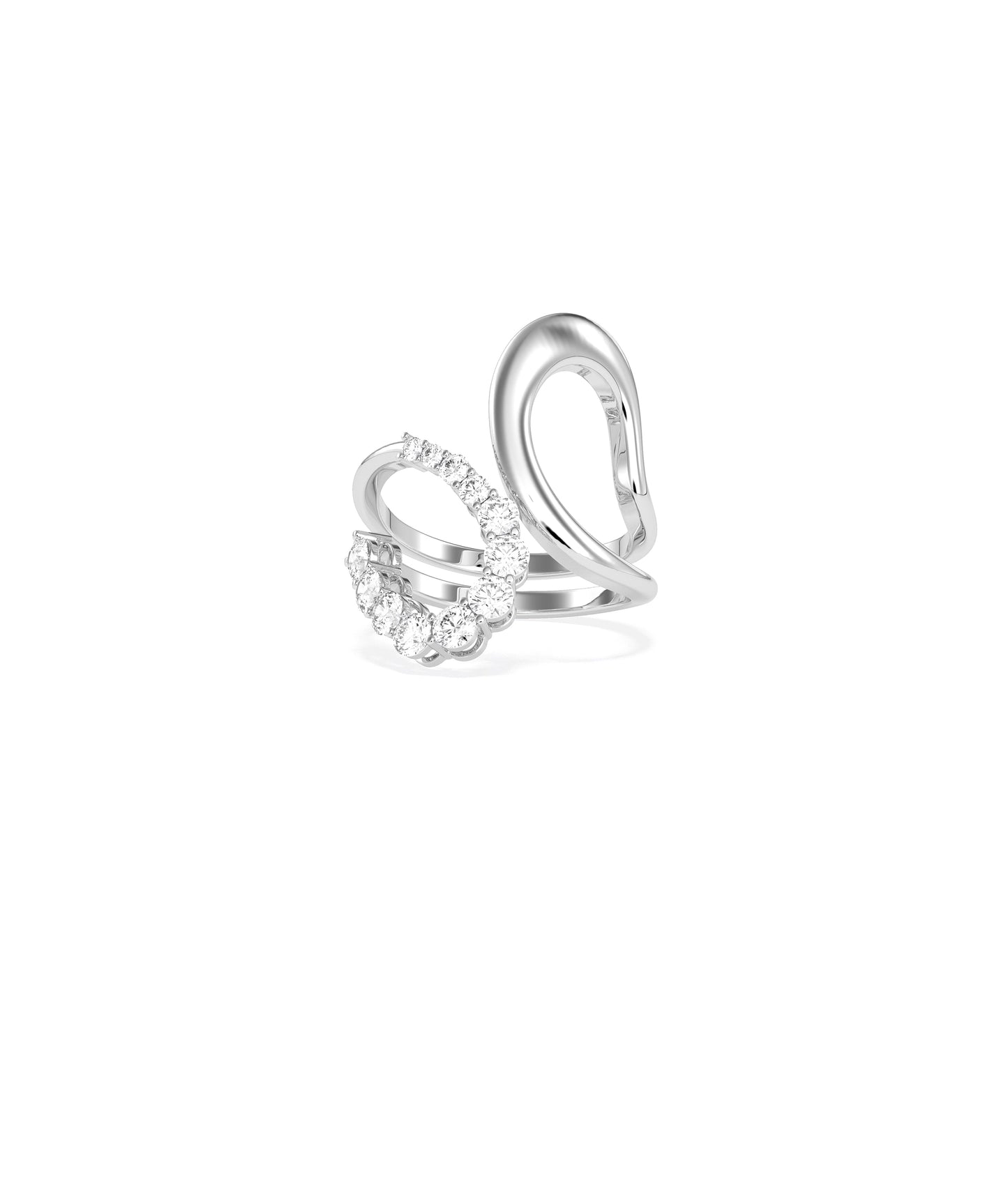 Diamond Split Ring