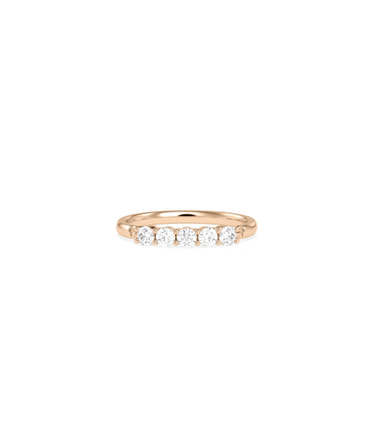 5 Stone Moving Diamond Band Ring | Everyday Jewelry