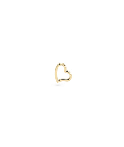 Gold Abstract Heart Charm