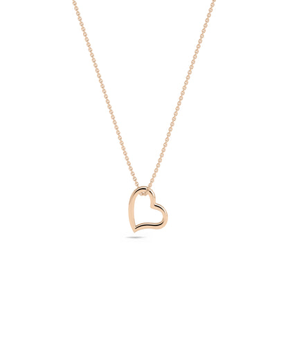 Gold Abstract Heart Charm