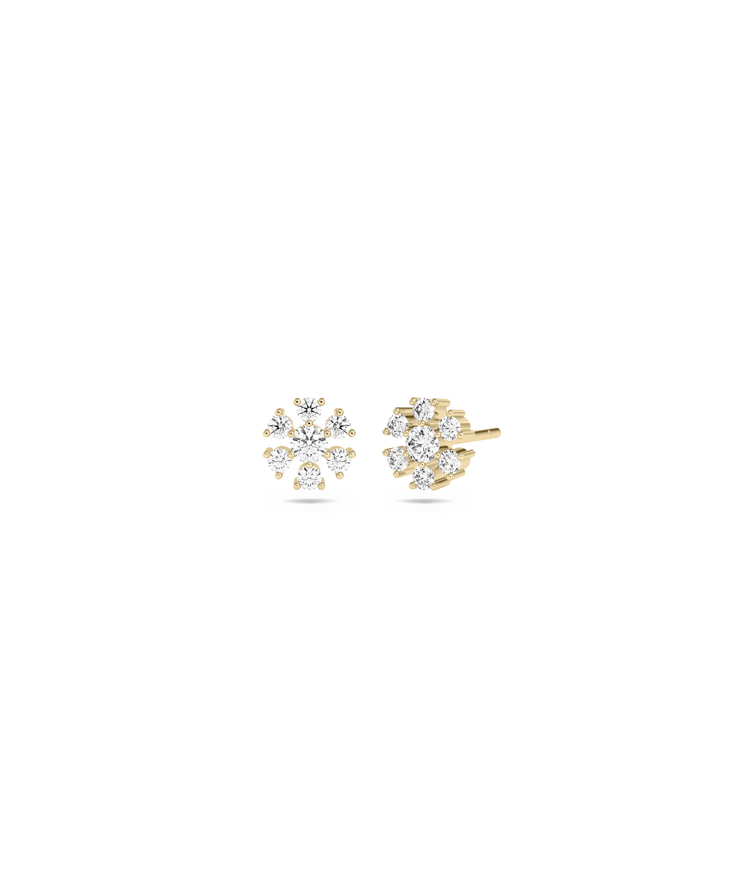 Diamond Flower Stud Earrings | Buy Everyday Jewelry