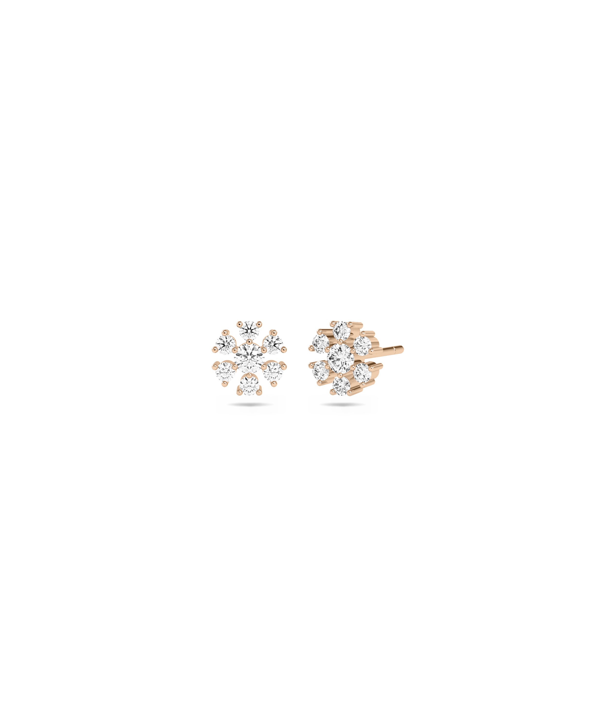 Diamond Flower Stud Earrings | Buy Everyday Jewelry