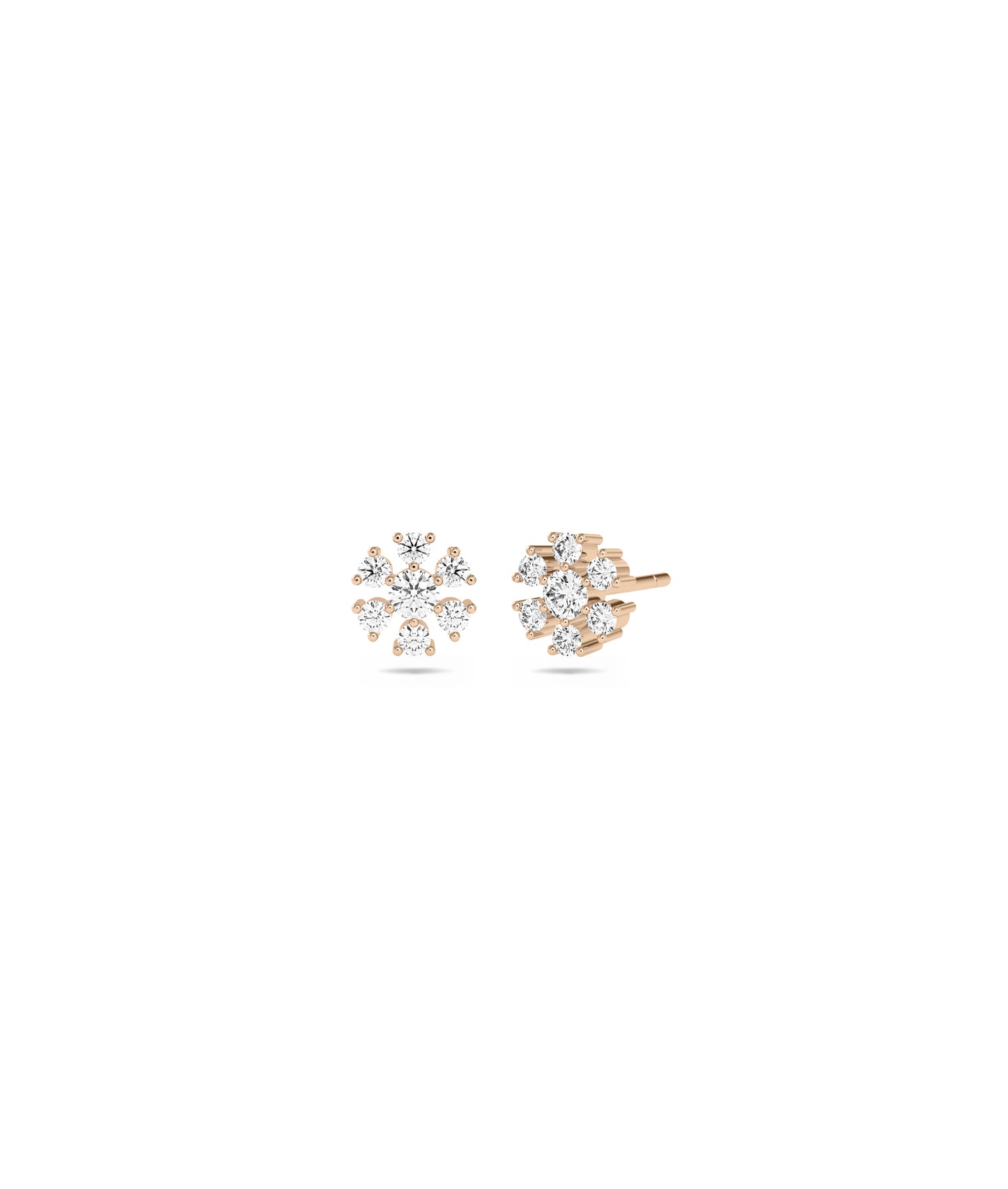 Diamond Flower Stud Earrings | Buy Everyday Jewelry