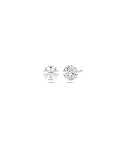 Diamond Flower Stud Earrings | Buy Everyday Jewelry