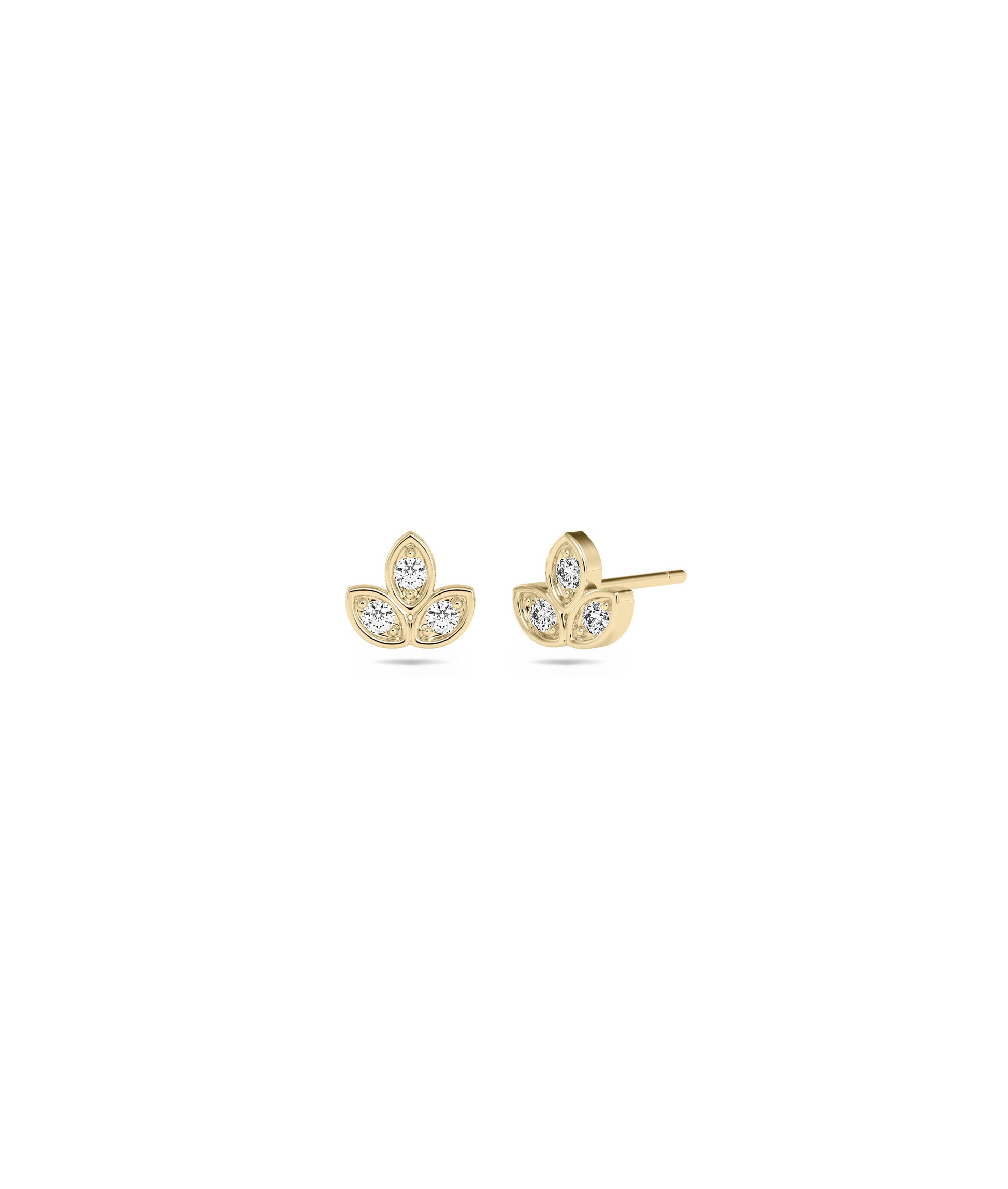 Diamond Leaf Earrings | Perfect Everyday Accessory