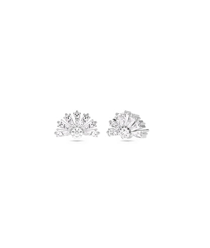 Diamond Fan Stud Earring |  Diamond Earrings