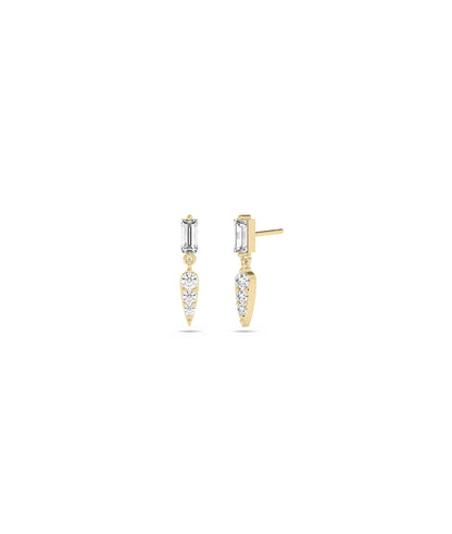 Diamond Dangle Earring- diamond earrings