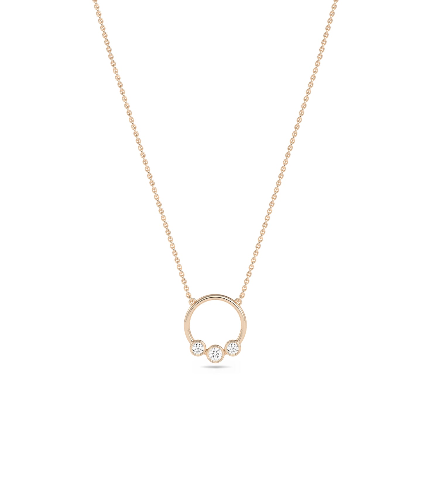 Diamond Circle Necklace | Everyday Jewelry