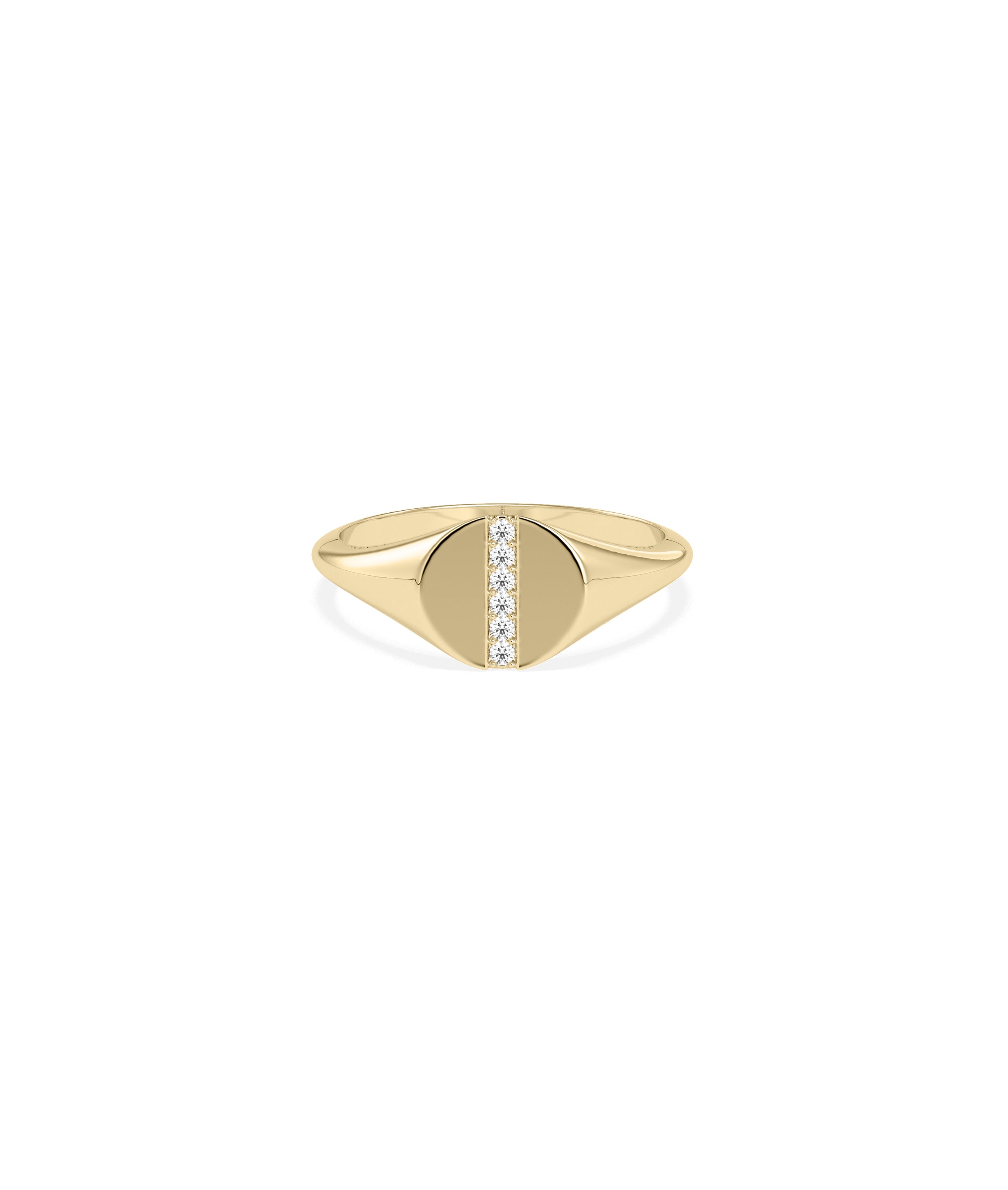 "Diamond Signet Band Ring - Perfect Everyday Jewelry"