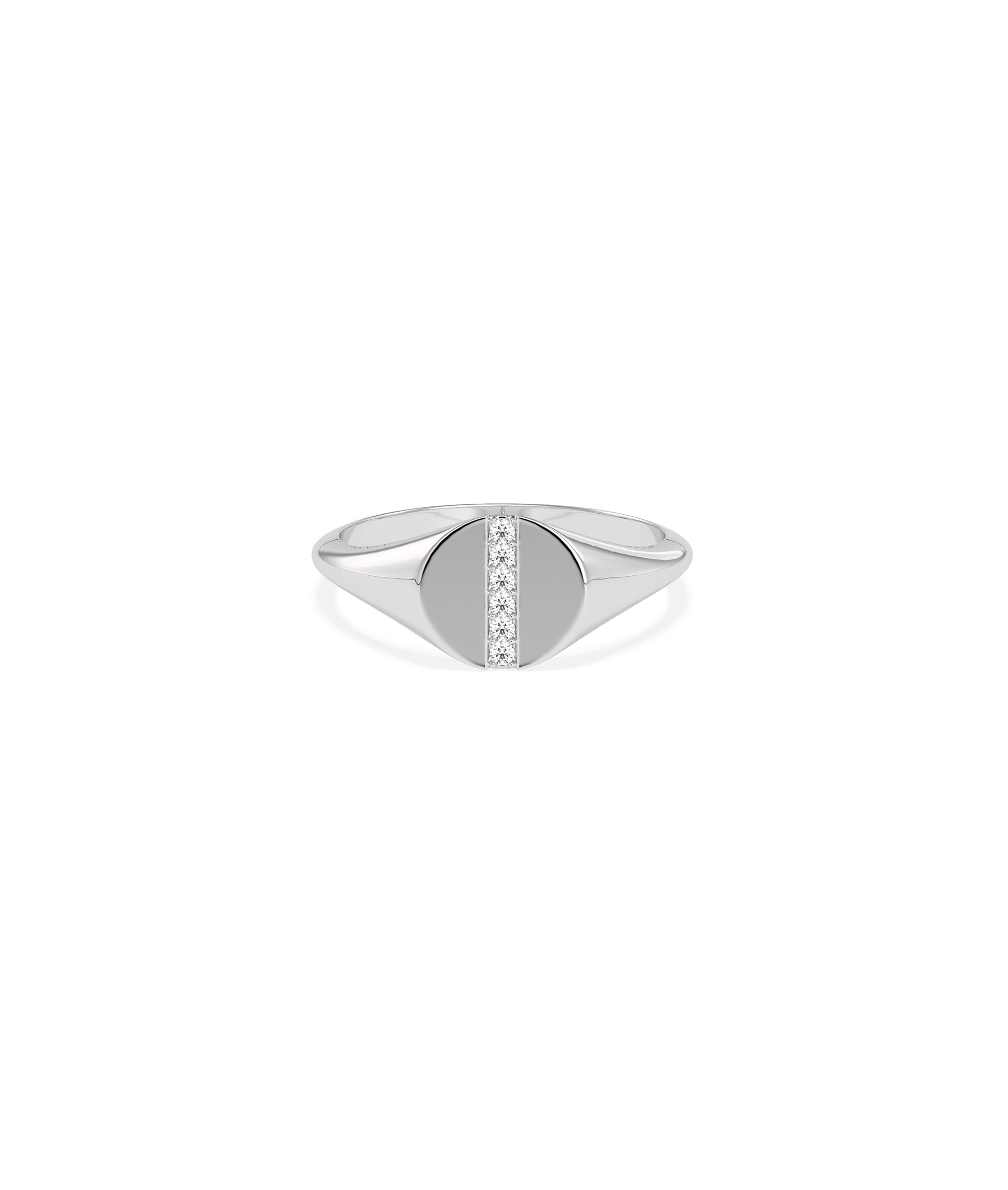 "Diamond Signet Band Ring - Perfect Everyday Jewelry"