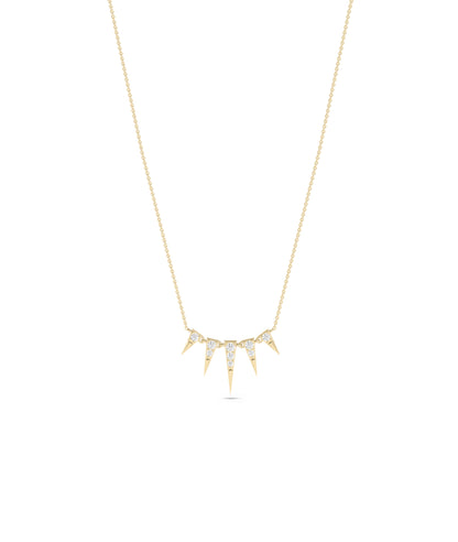 Diamond Spikes Necklace - Chic Everyday Jewelry