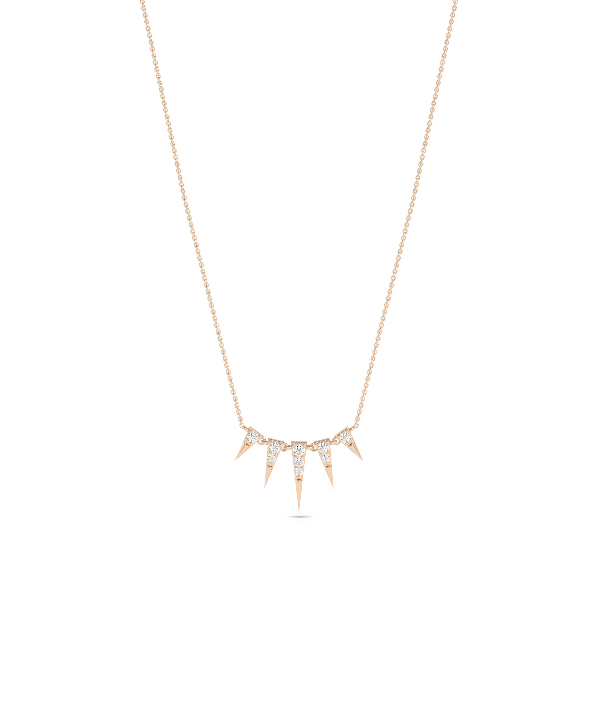 Diamond Spikes Necklace - Chic Everyday Jewelry