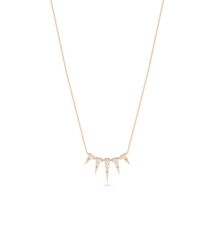 Diamond Spikes Necklace - Chic Everyday Jewelry