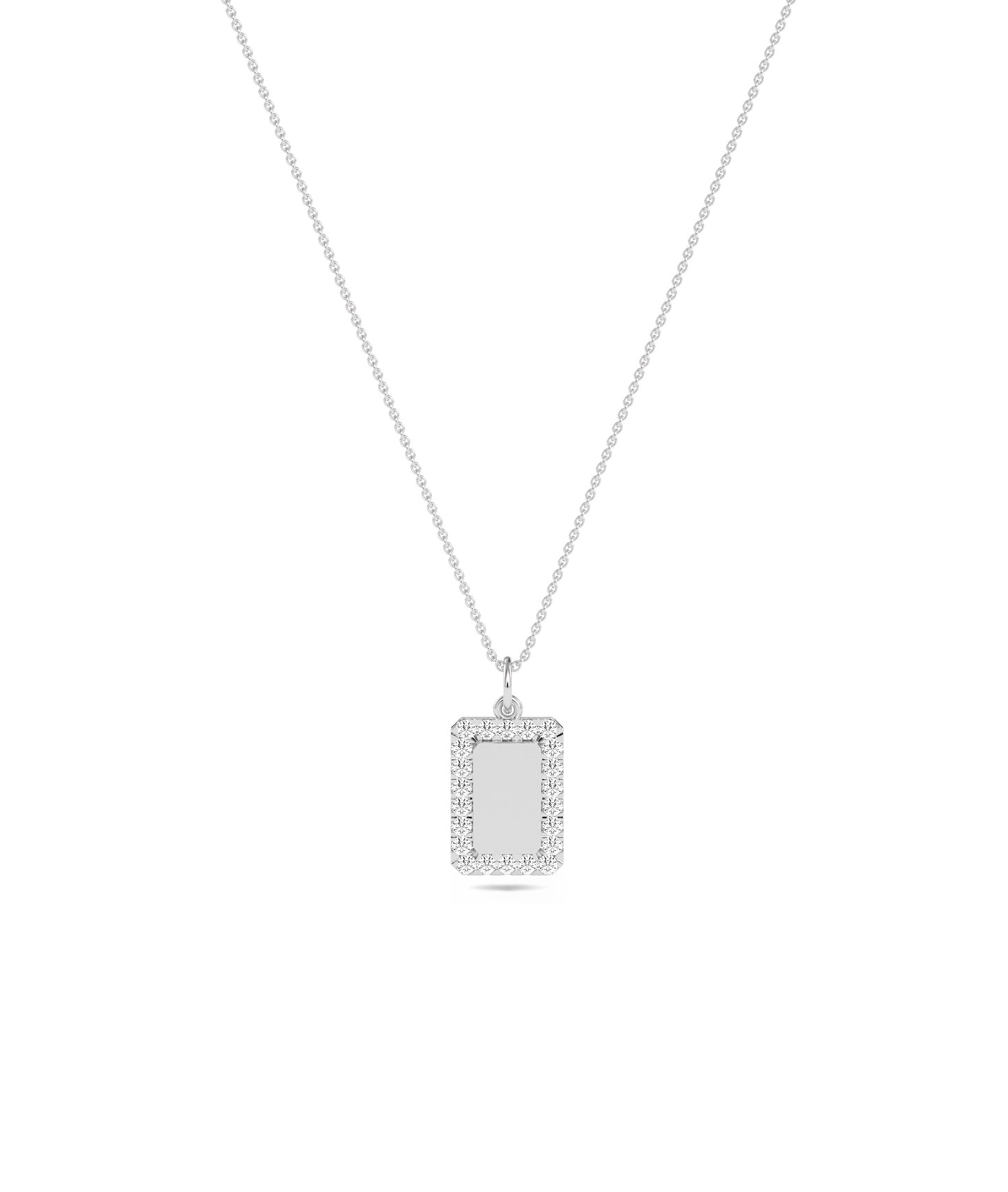 Diamond Outline Biscuit Charm - Everyday Jewelry