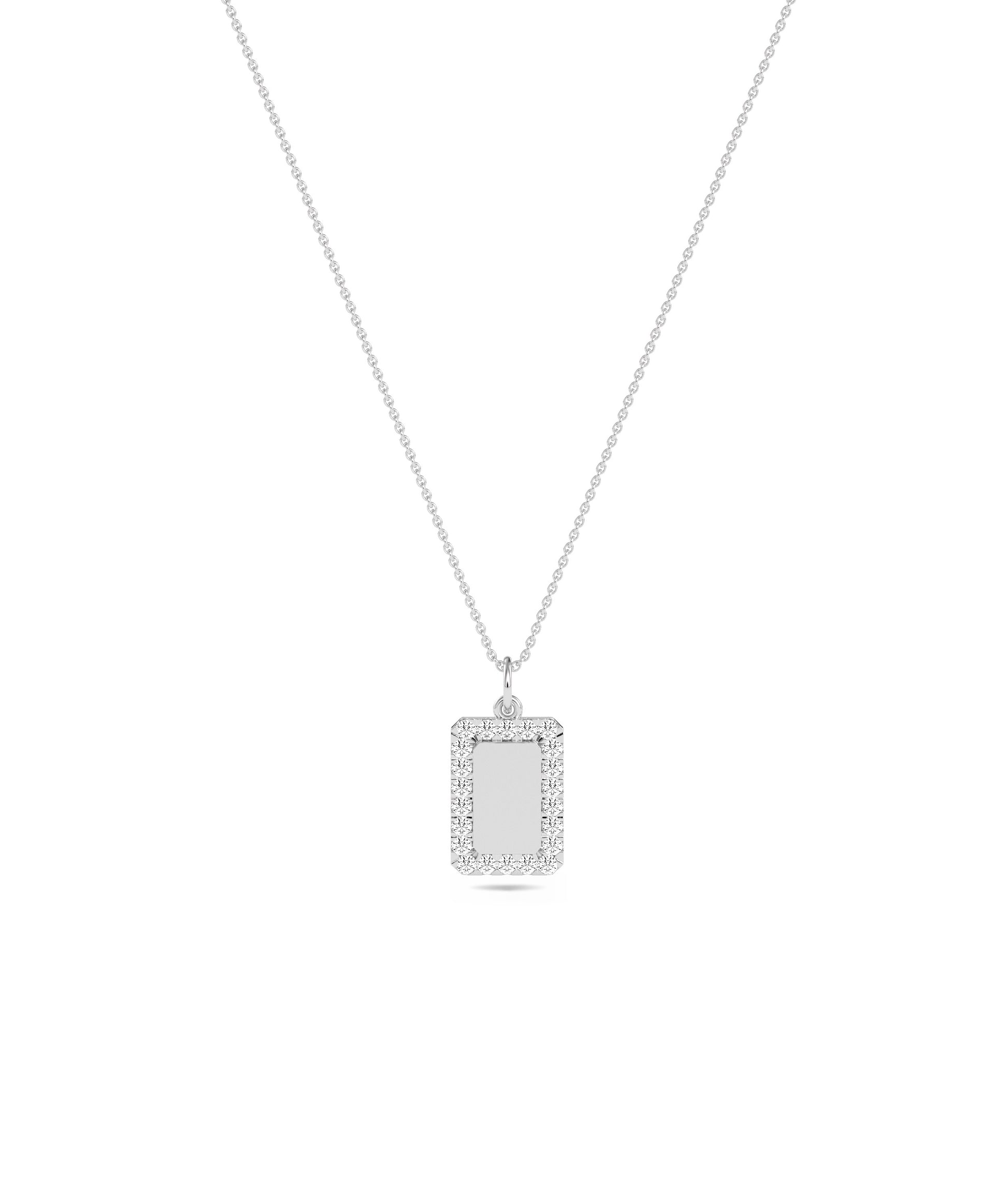 Diamond Outline Biscuit Charm - Everyday Jewelry