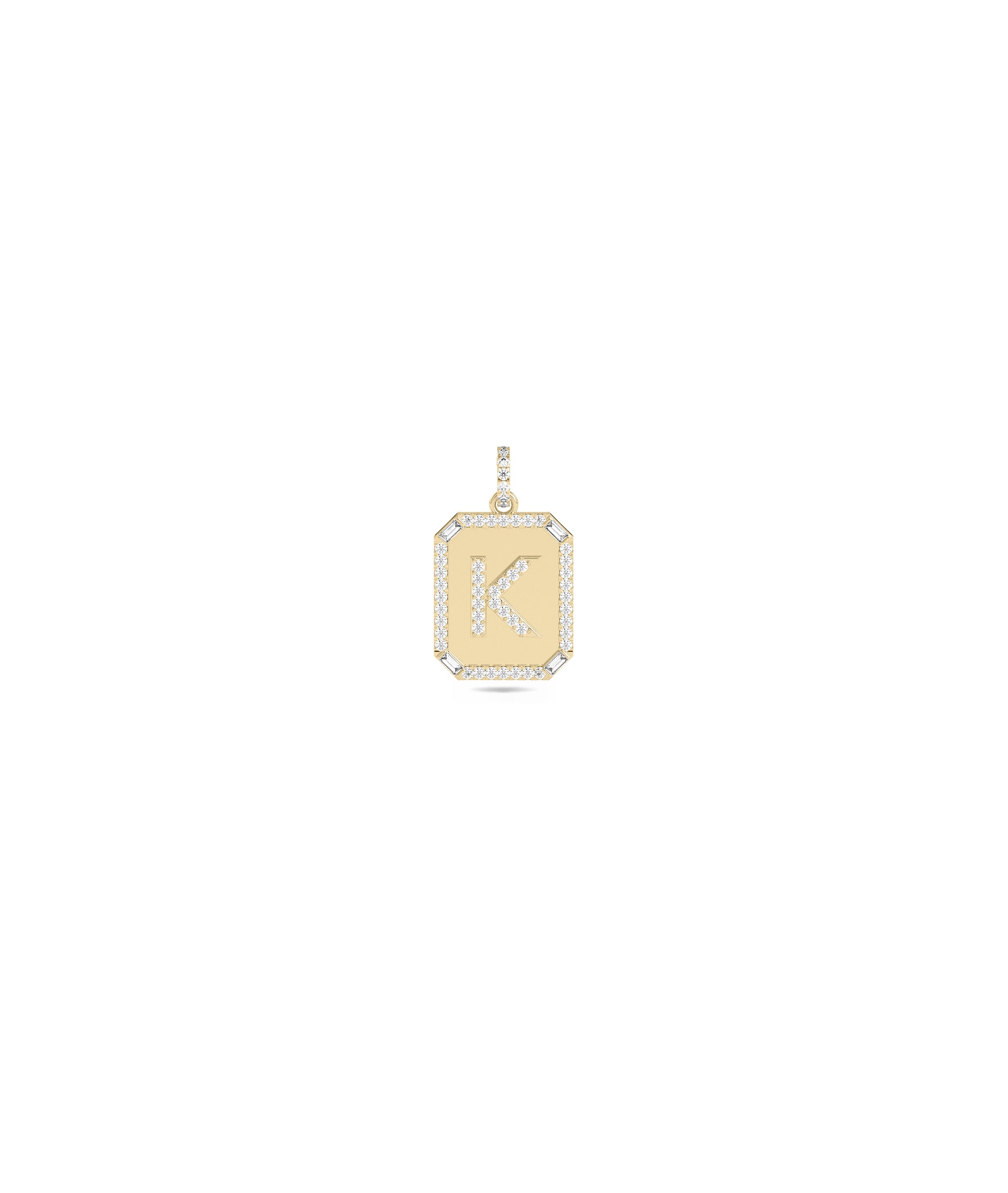 Custom Diamond Biscuit Charm - Everyday Jewelry