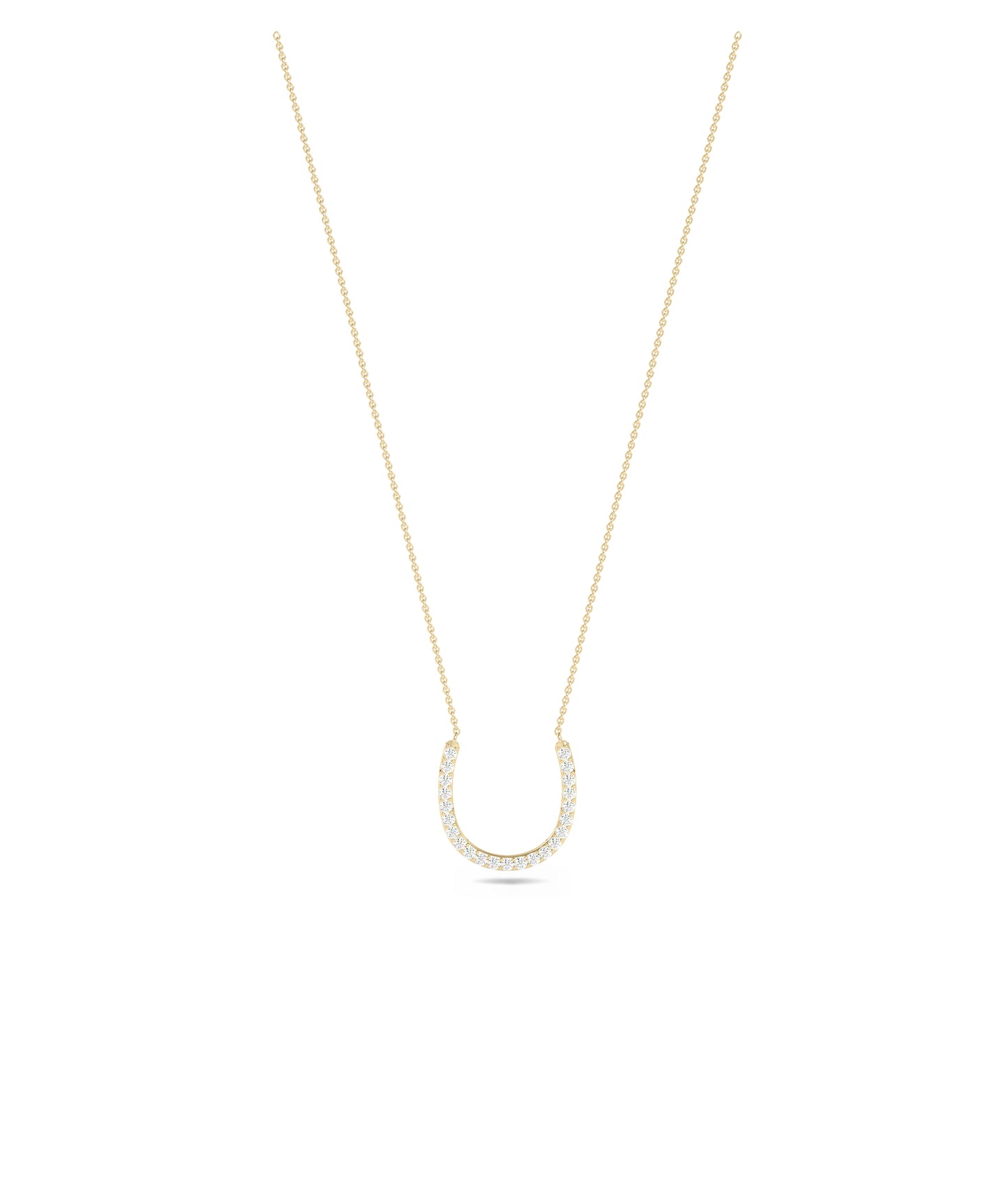 Diamond Horse Shoe Necklace- Diamond necklace