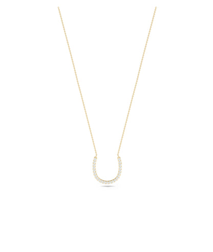 Diamond Horse Shoe Necklace- Diamond necklace