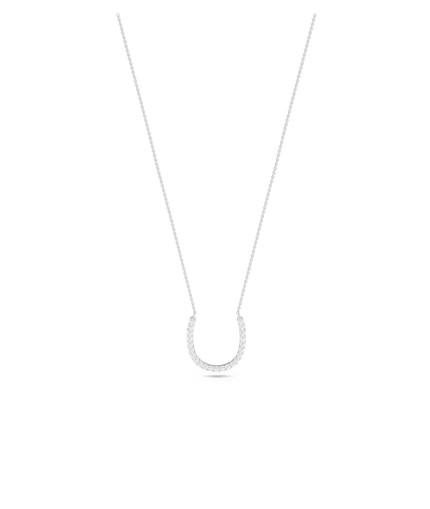 Diamond Horse Shoe Necklace- Diamond necklace