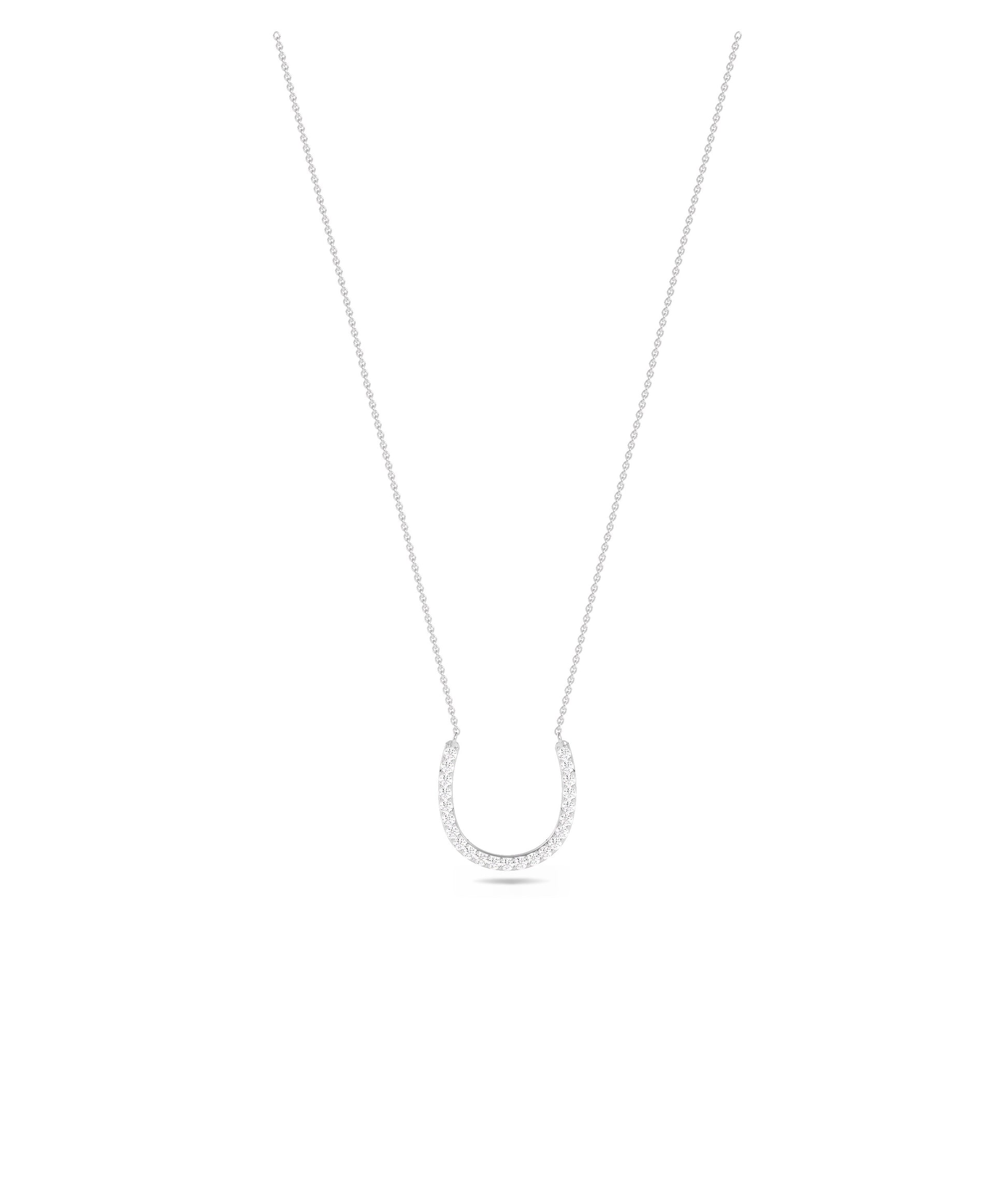 Diamond Horse Shoe Necklace- Diamond necklace