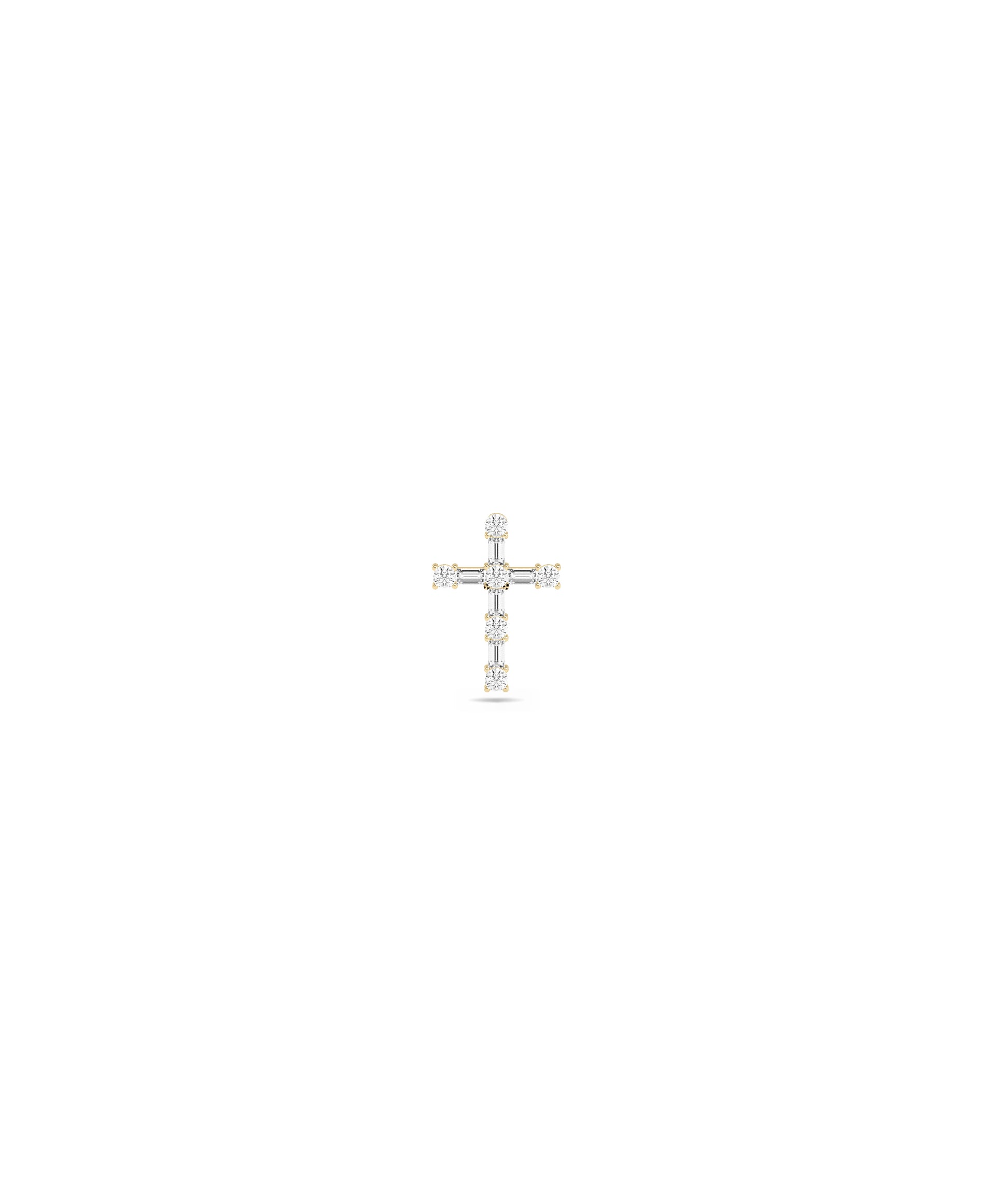 Diamond Cross Charm - Elegant Everyday Jewelry