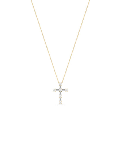 Diamond Cross Charm - Elegant Everyday Jewelry