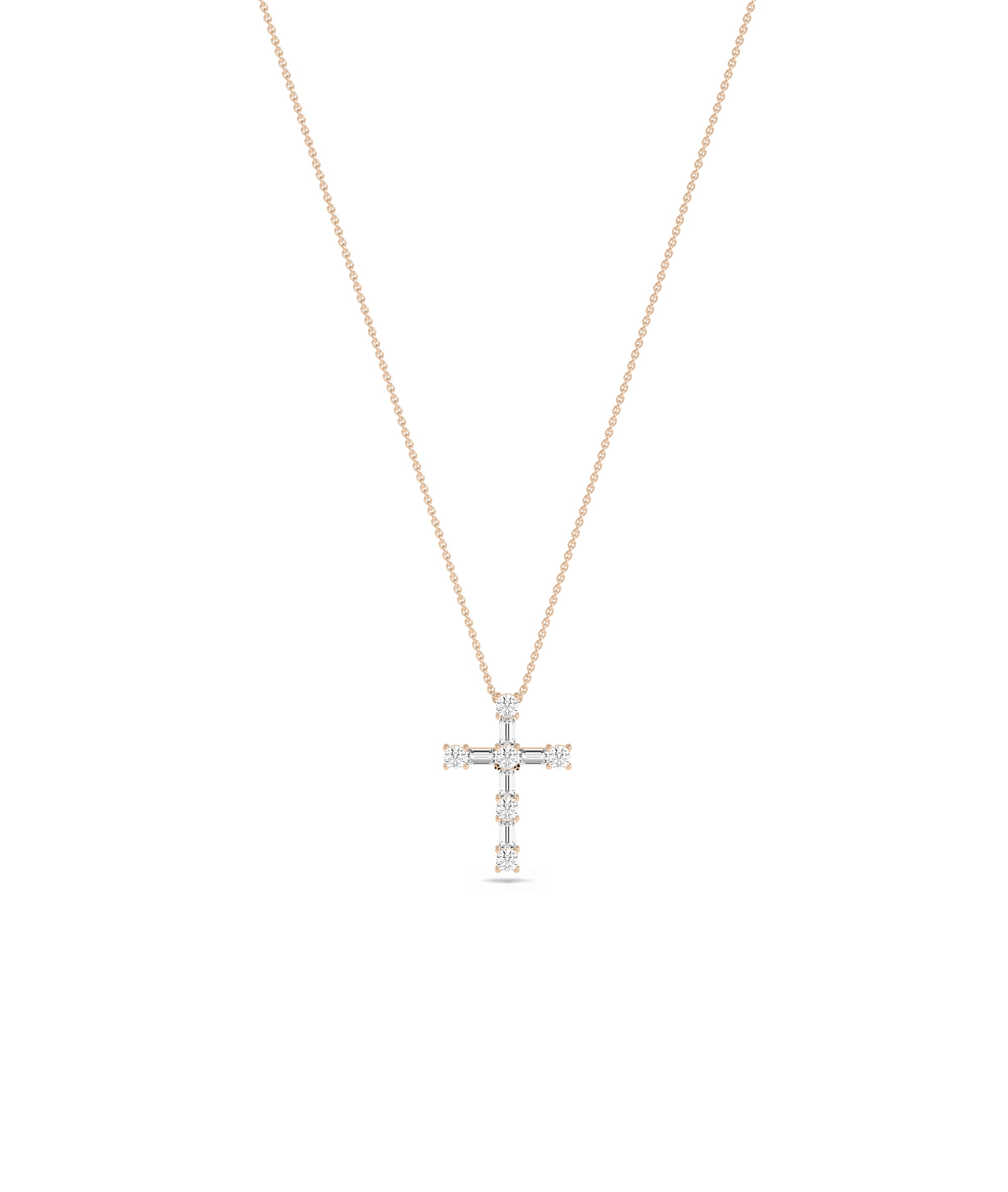 Diamond Cross Charm - Elegant Everyday Jewelry