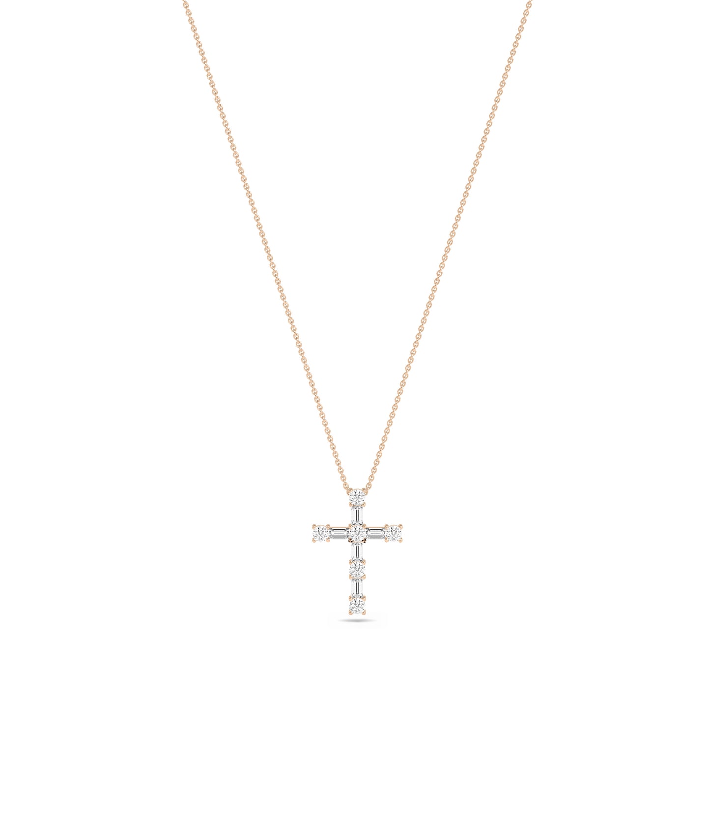 Diamond Cross Charm - Elegant Everyday Jewelry