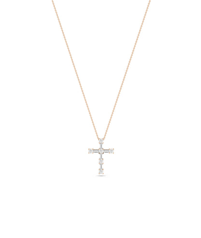 Diamond Cross Charm - Elegant Everyday Jewelry