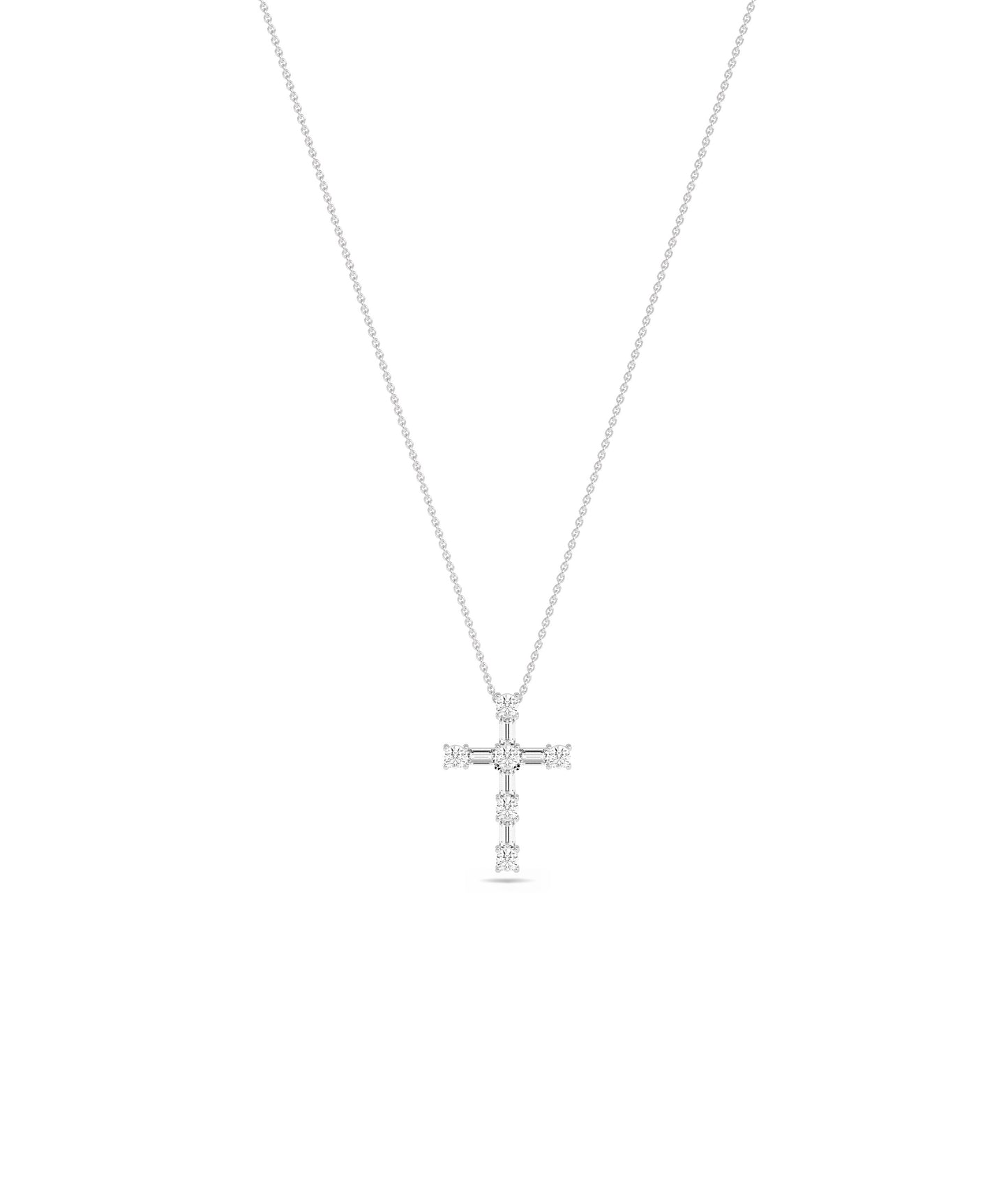 Diamond Cross Charm - Elegant Everyday Jewelry