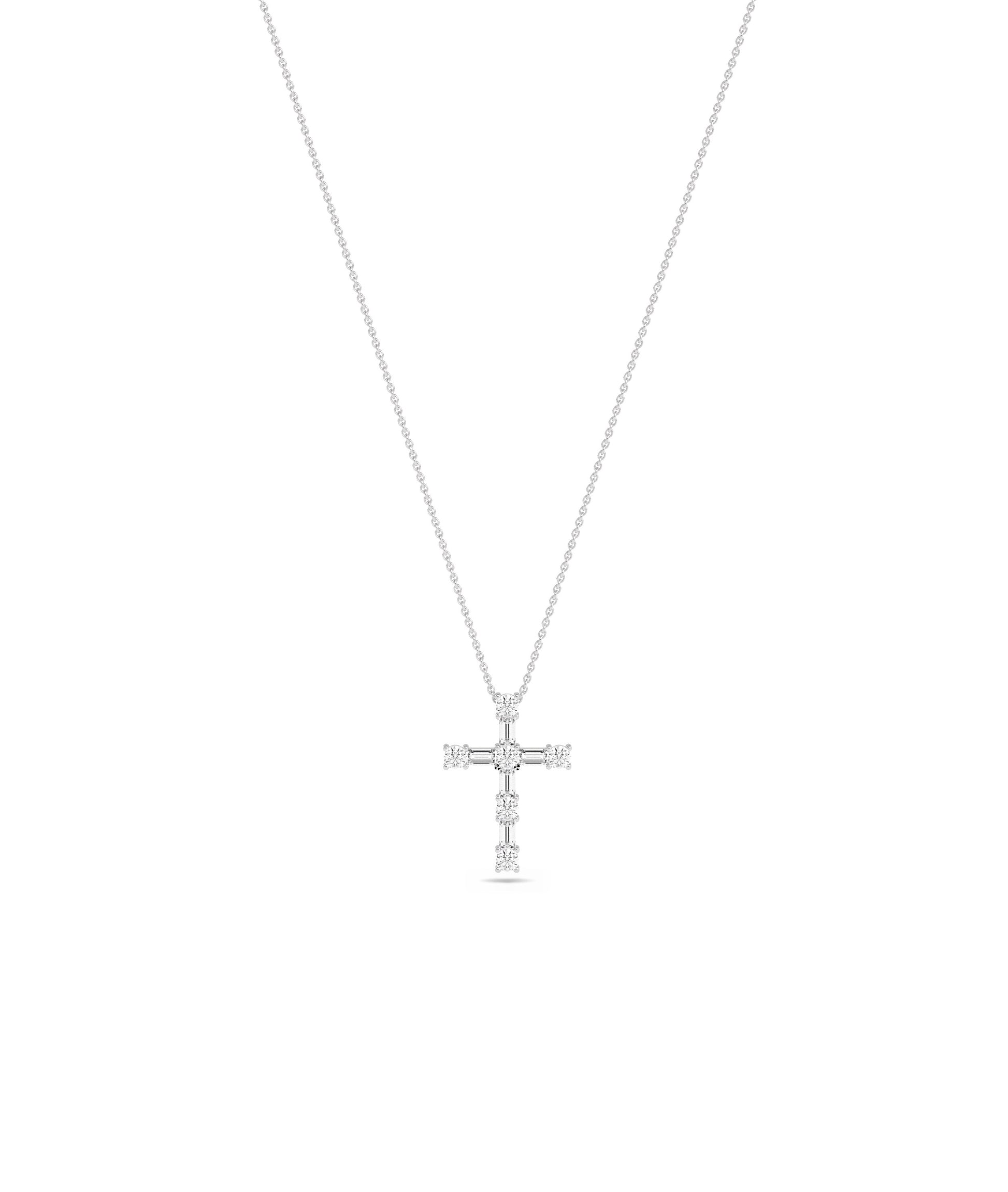 Diamond Cross Charm - Elegant Everyday Jewelry