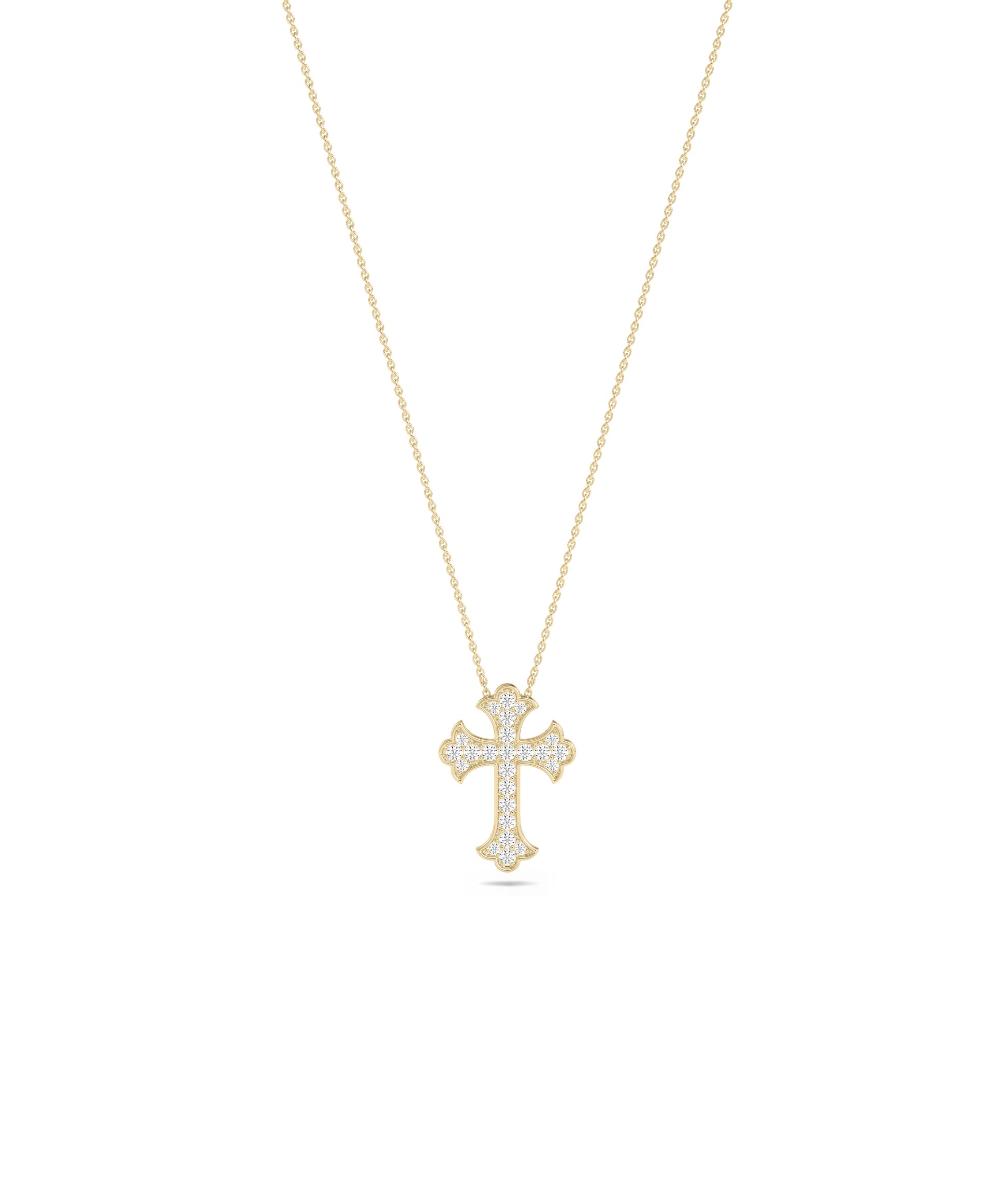 Diamond Pave Cross Necklace - Chic Everyday Jewelry