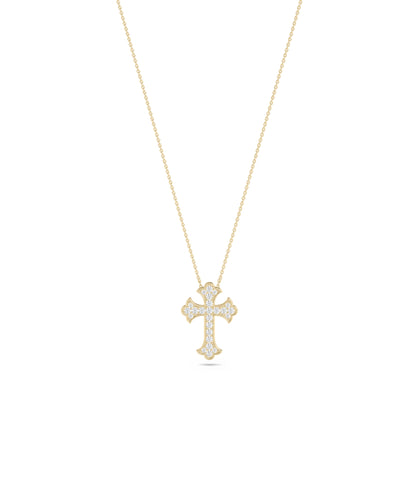 Diamond Pave Cross Necklace - Chic Everyday Jewelry