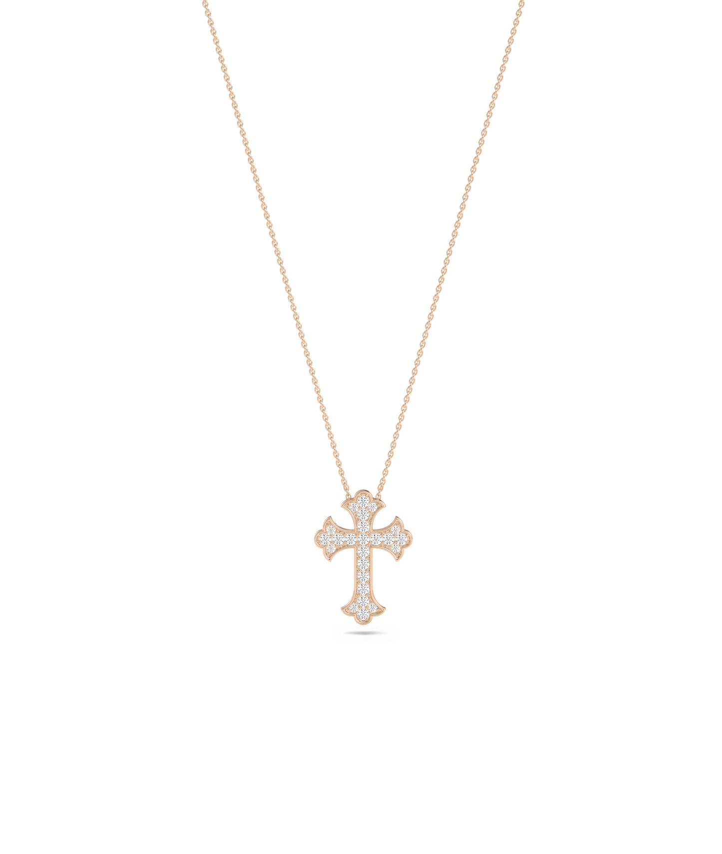 Diamond Pave Cross Necklace - Chic Everyday Jewelry