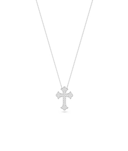 Diamond Pave Cross Necklace - Chic Everyday Jewelry