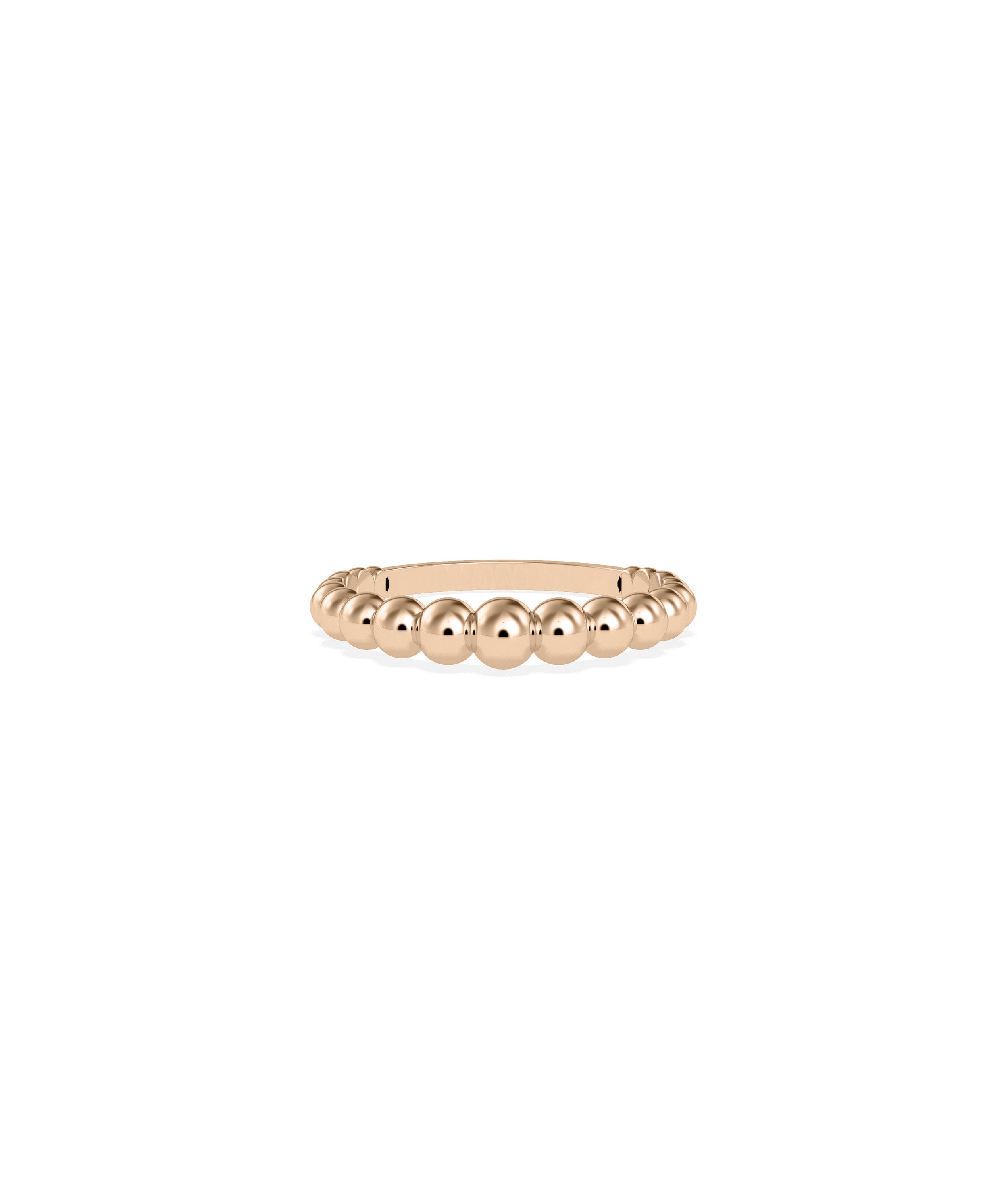 Gold Bubble Bead Band Ring